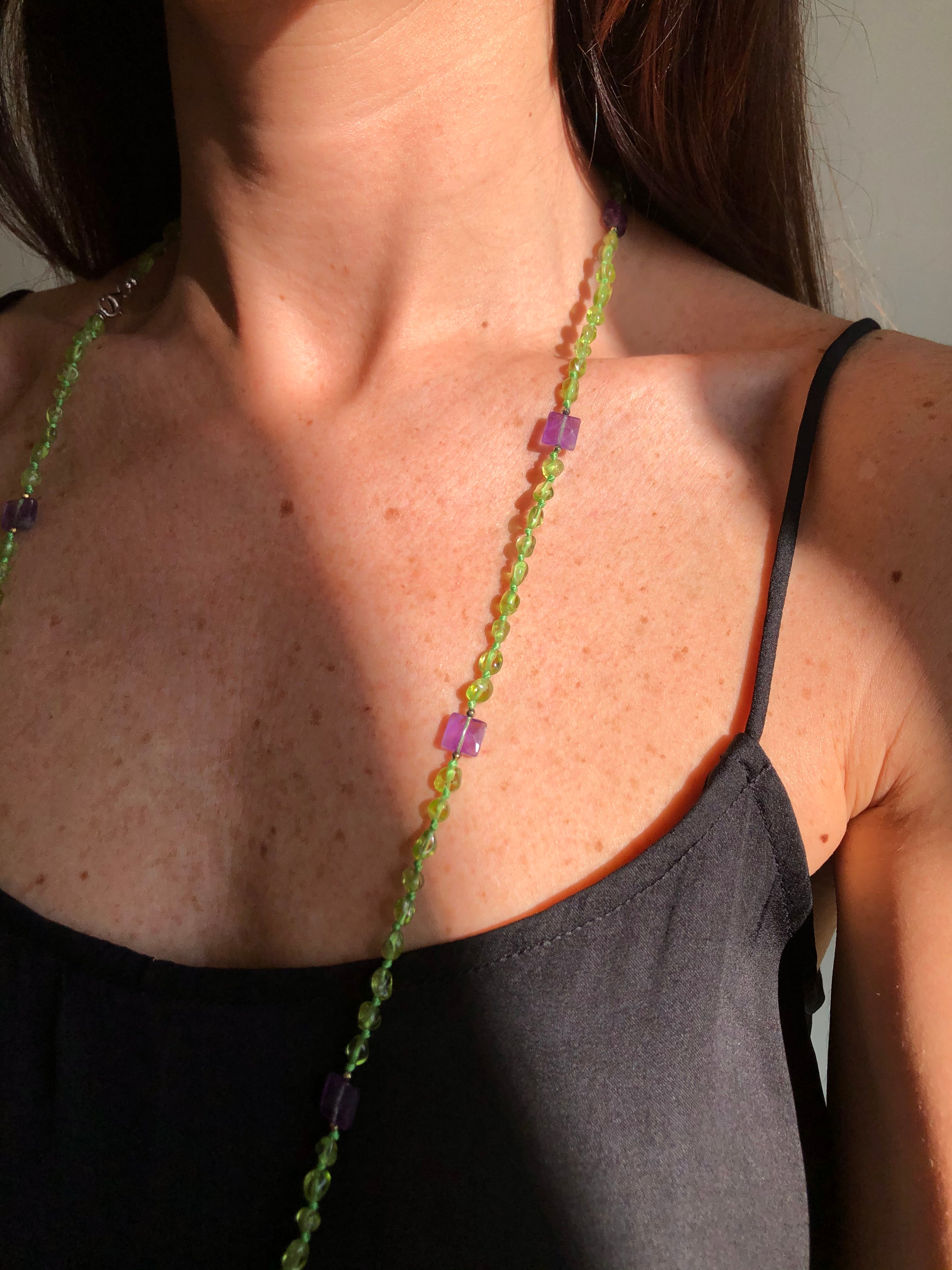 Long Necklace Ligea verde